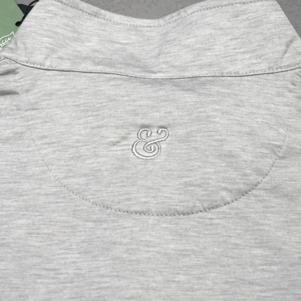 COLLARS & CO Dri Release Performance 1/4 Zip Pullover Mens Medium Gray NWT